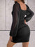 Dame Minikjole Elegant Brede Ermer Polyester 6