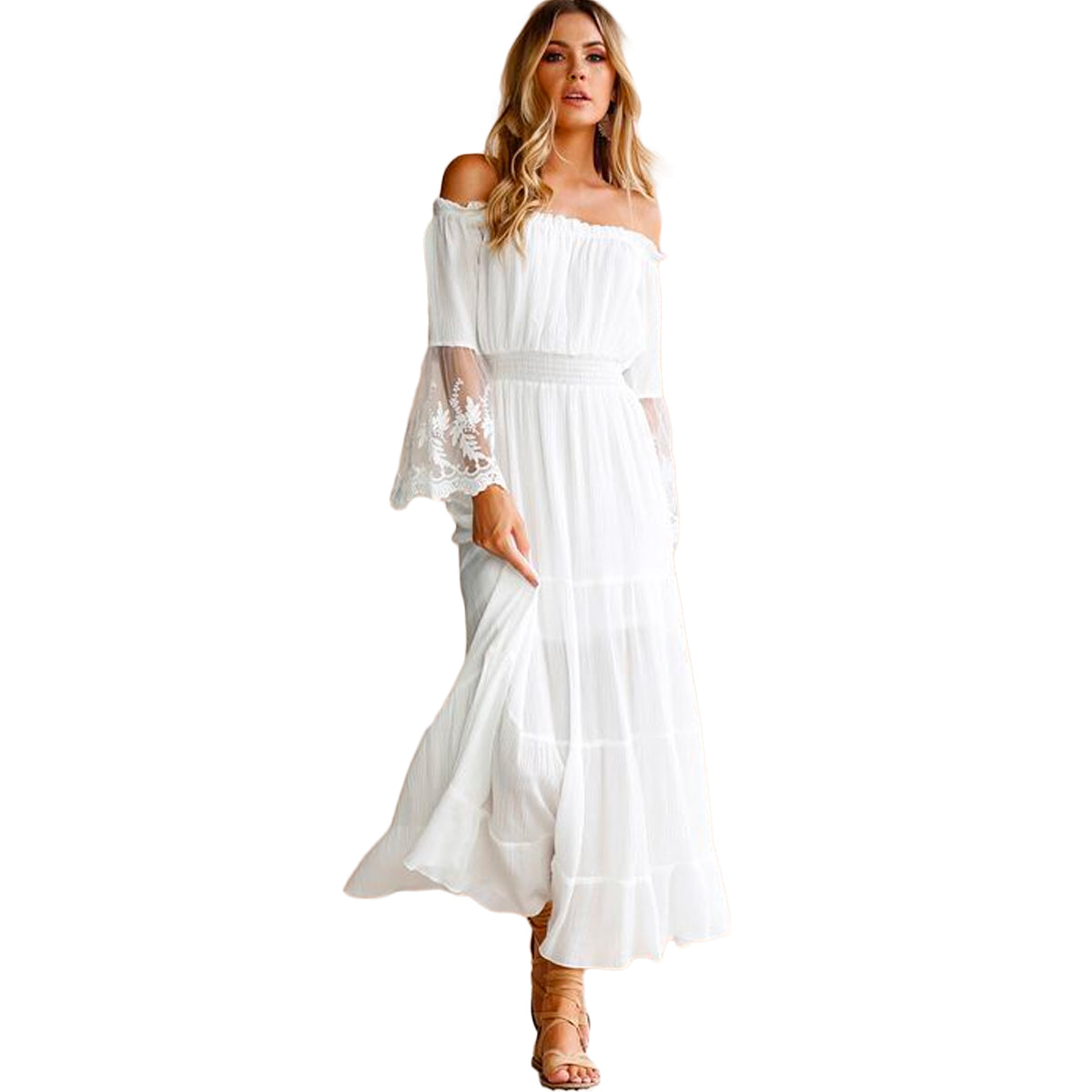 Boho Lace Maxikjole