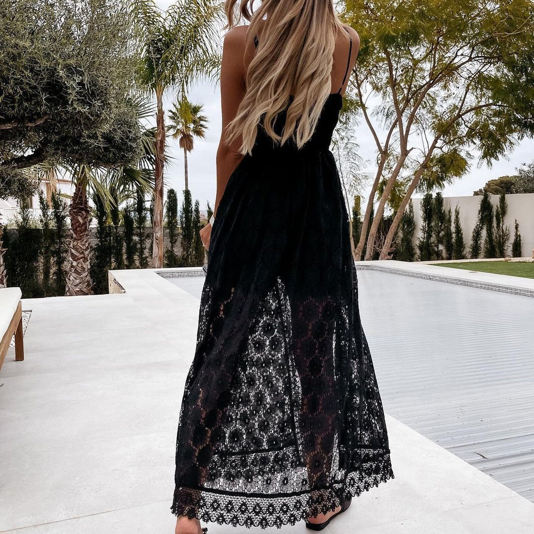 Kvinne Jumpsuit Elegant Sommerdesign Viskose-6