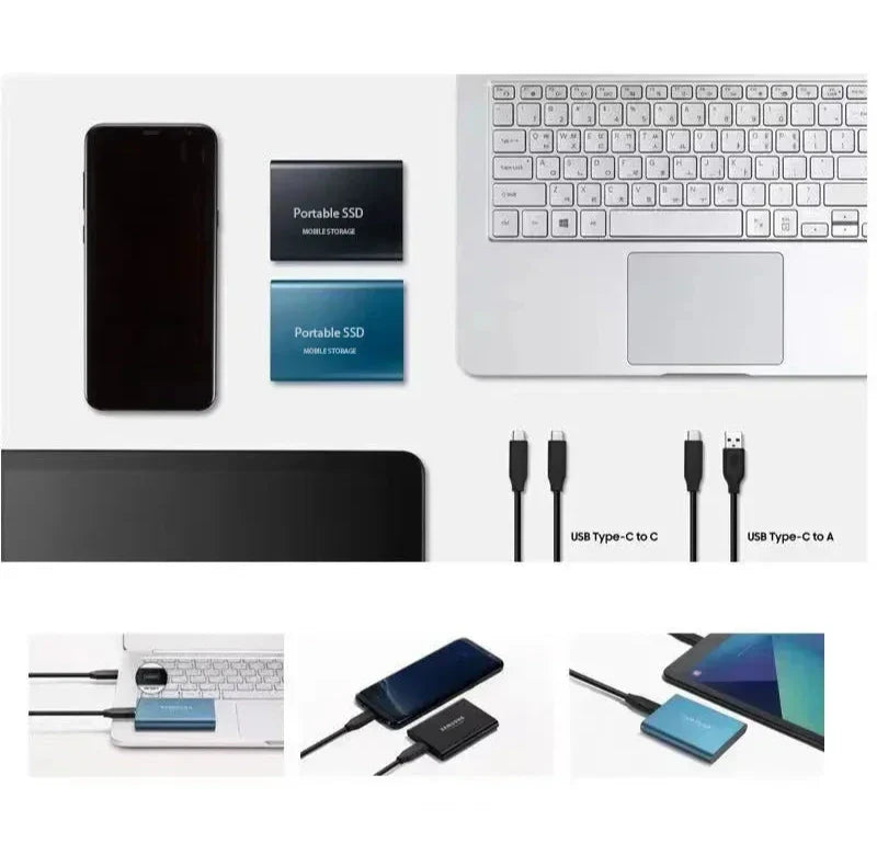 Bærbar SSD-disk med høy hastighet og kompakt design 5