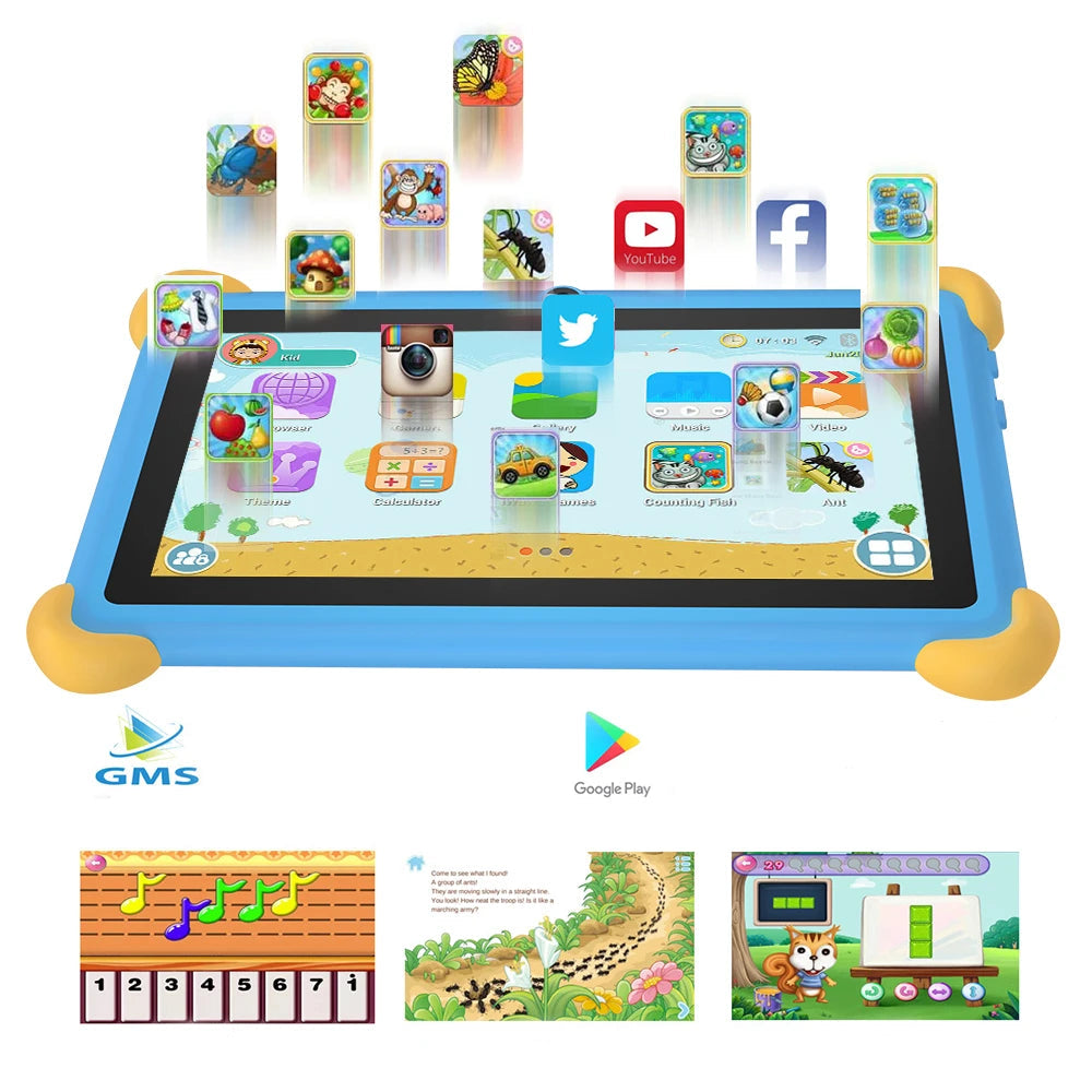 Barnas 7-tommers Tablet med 4GB RAM og 64GB Lagring 4