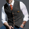 Variant image for Herre Vest Rutete Skreddersydd Ullblanding Elegant-50