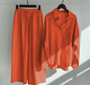 Variant image for Dame Linsett Topp og Bukse 100% Lin Elegant Komfortabel-15