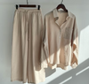 Variant image for Dame Linsett Topp og Bukse 100% Lin Elegant Komfortabel-8