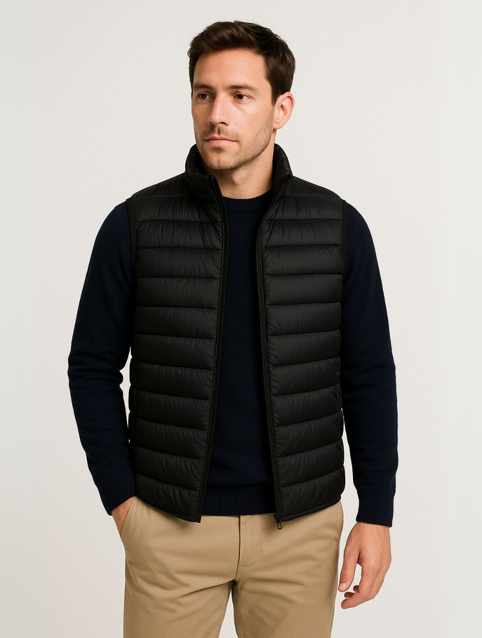 Bodywarmer for menn minimalistisk design 5