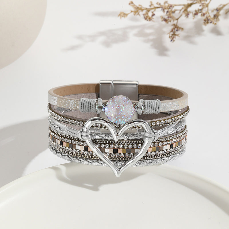 Bohemian Armbånd Dame med Naturlige Steiner 12