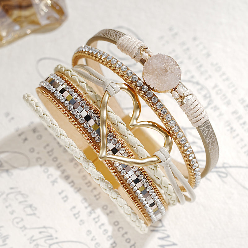 Bohemian Armbånd Dame med Naturlige Steiner 2