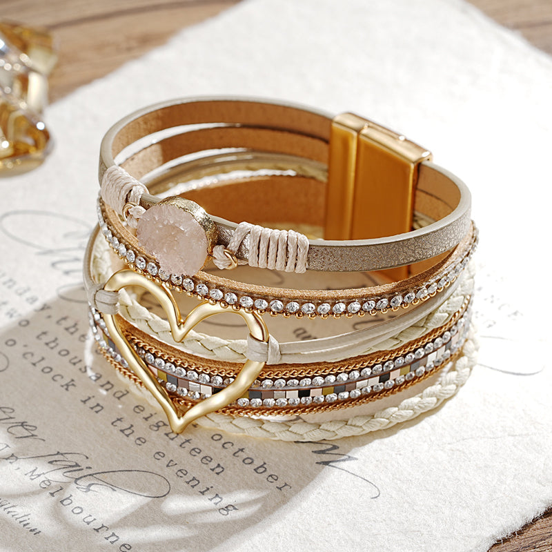 Bohemian Armbånd Dame med Naturlige Steiner 3