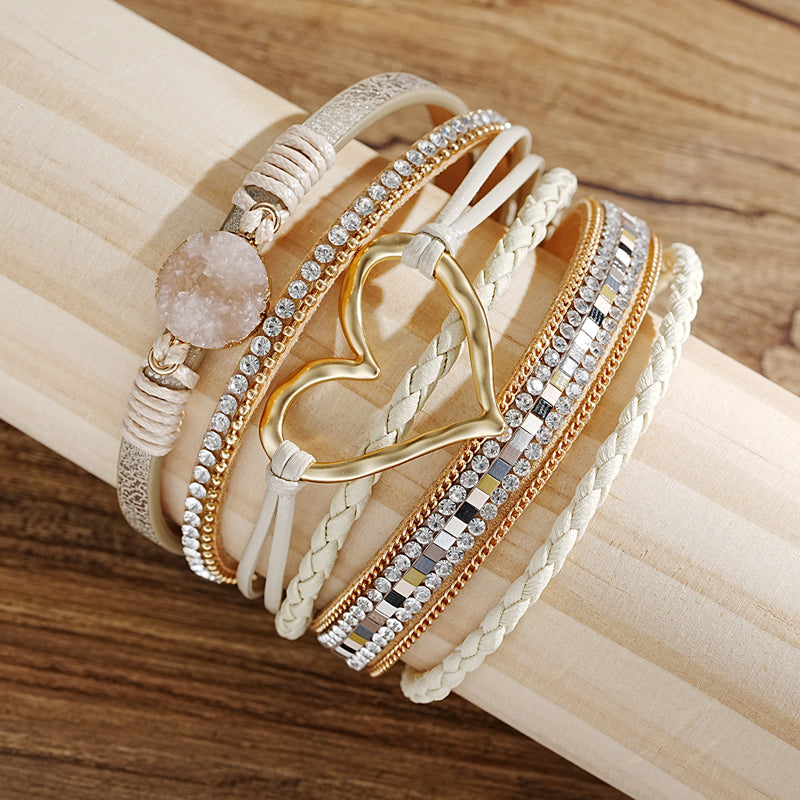 Bohemian Armbånd Dame med Naturlige Steiner 4