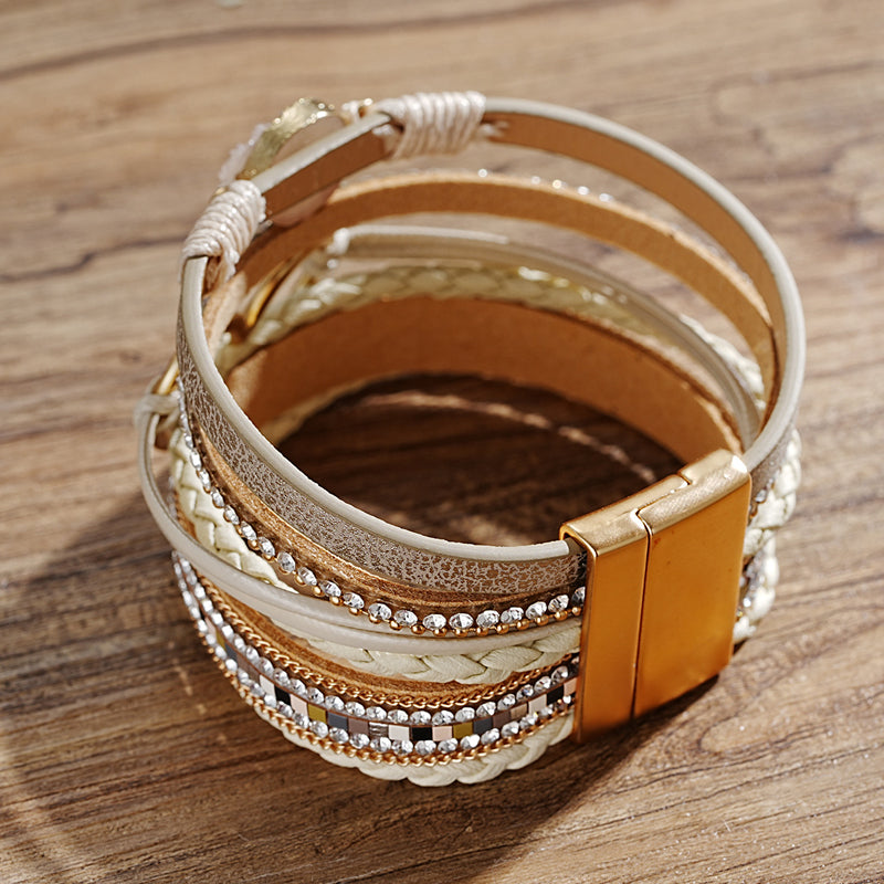 Bohemian Armbånd Dame med Naturlige Steiner 6