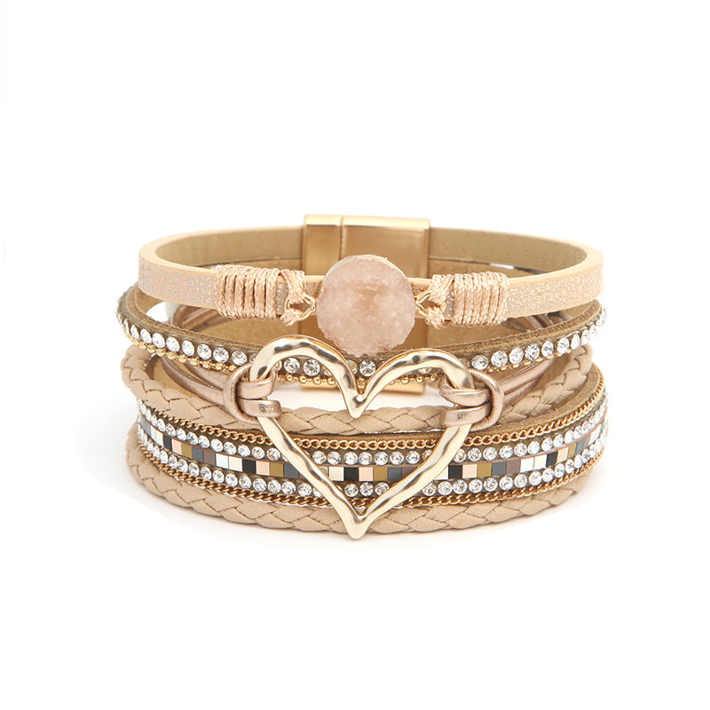 Bohemian Armbånd Dame med Naturlige Steiner 7