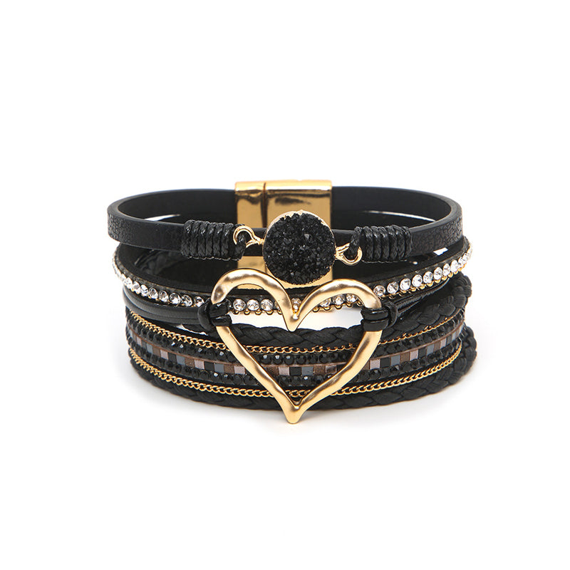 Bohemian Armbånd Dame med Naturlige Steiner 8