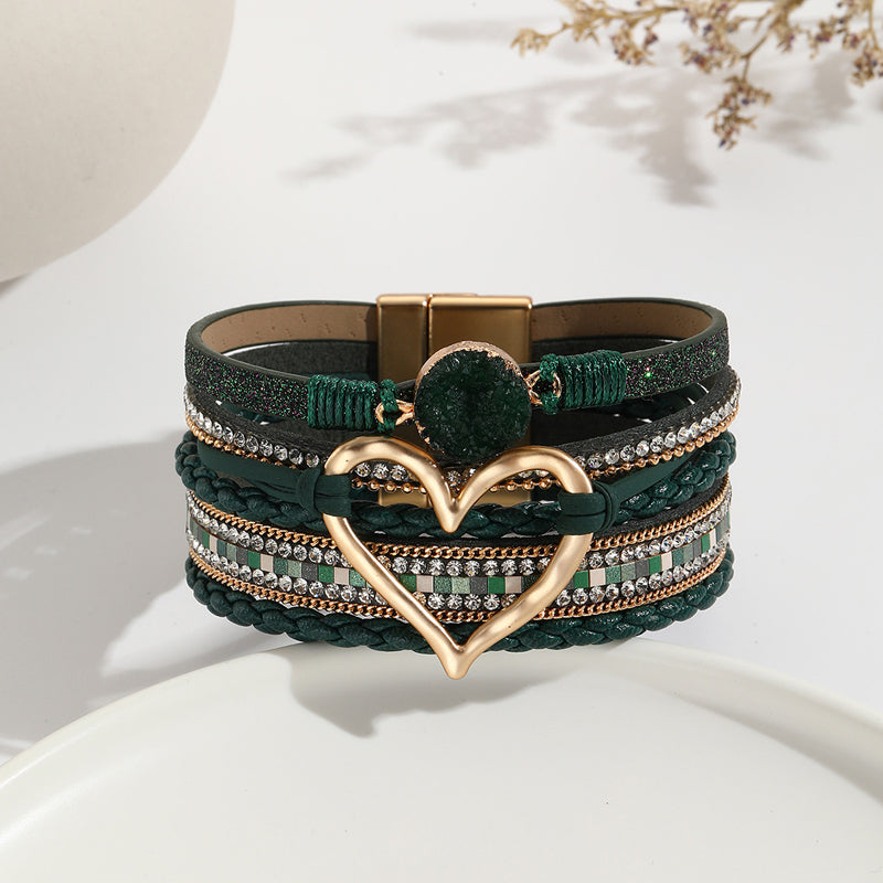 Bohemian Armbånd Dame med Naturlige Steiner 9
