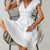 Kvinne Midi Kjole Elegant Lett Stoff Formell Stil