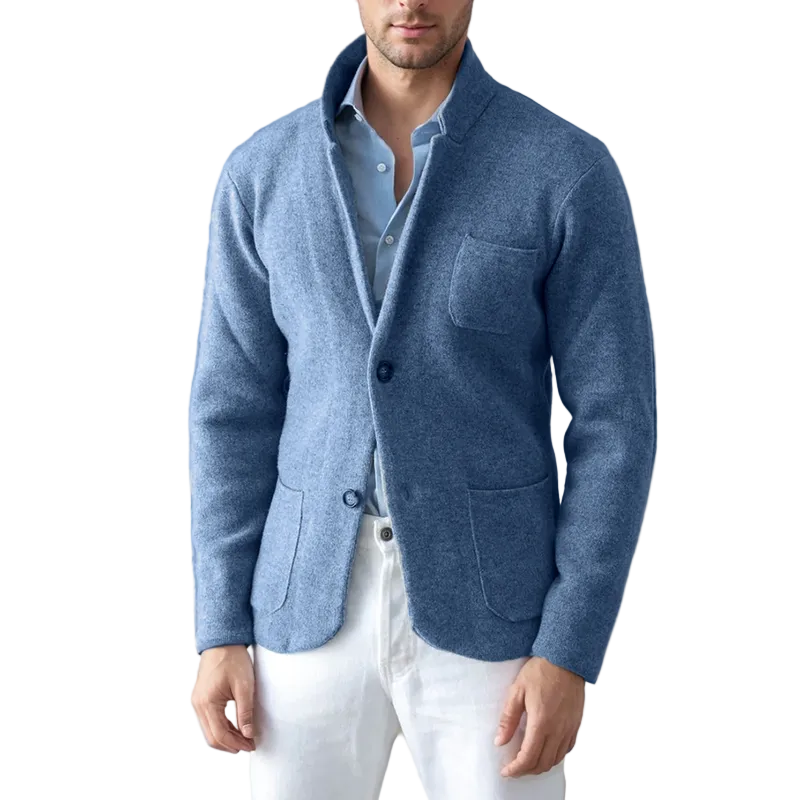 Cardigan Jakke Herre Moderne Uformell Stil med Blazer-Inspirert Snitt 0