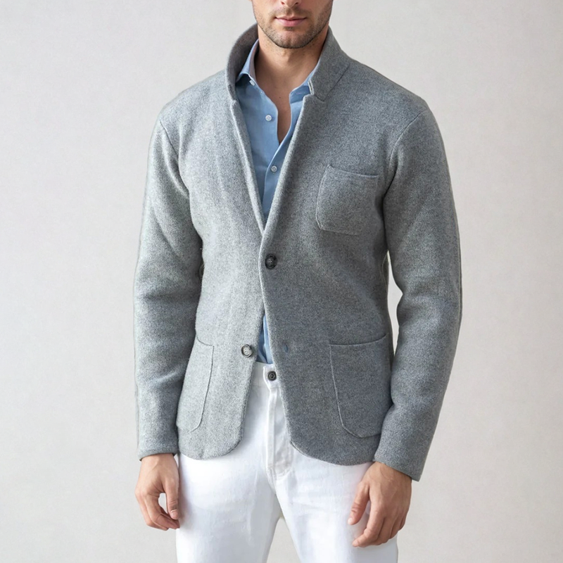 Cardigan Jakke Herre Moderne Uformell Stil med Blazer-Inspirert Snitt 4