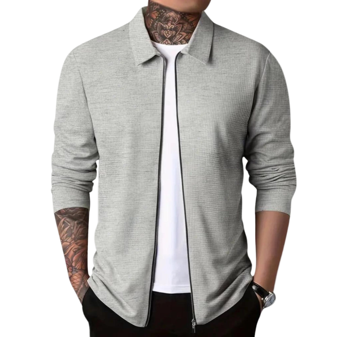 Cardigan Jakke Herre Slank Passform Moderne Design 0