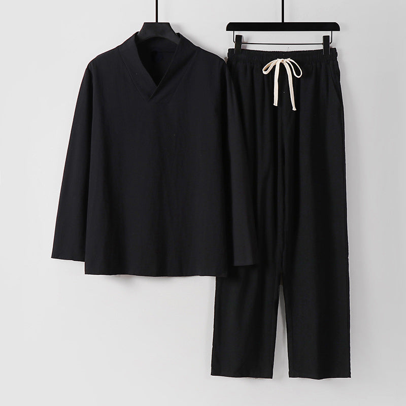 Dame 2-delt Sett med Langermet Topp og Bukser 4