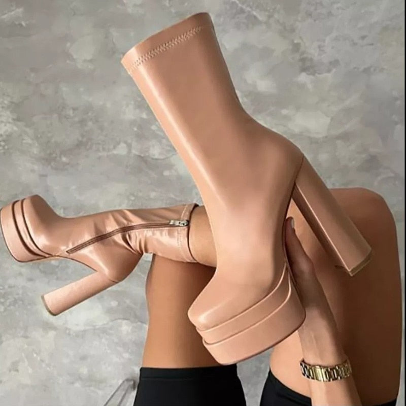 Dame Ankelstøvletter Flate 0