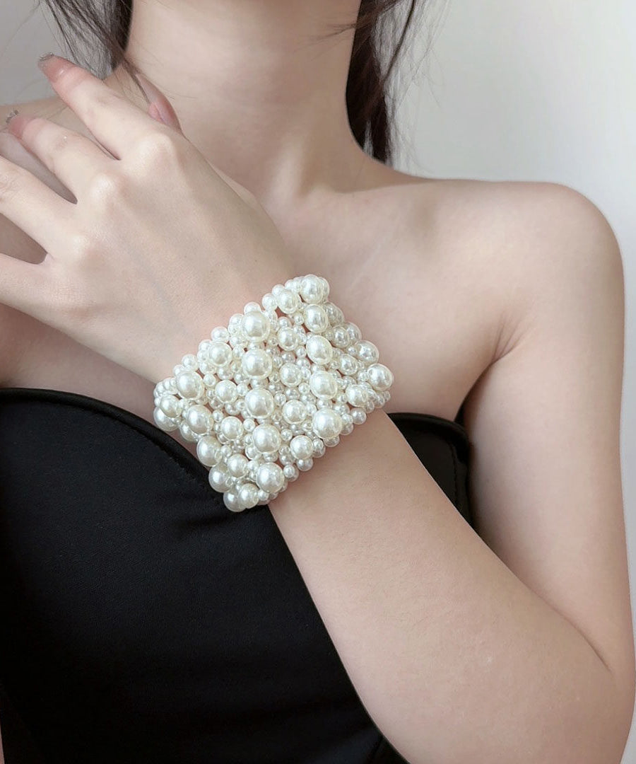 Dame Armbånd Flettet Perle Design 0