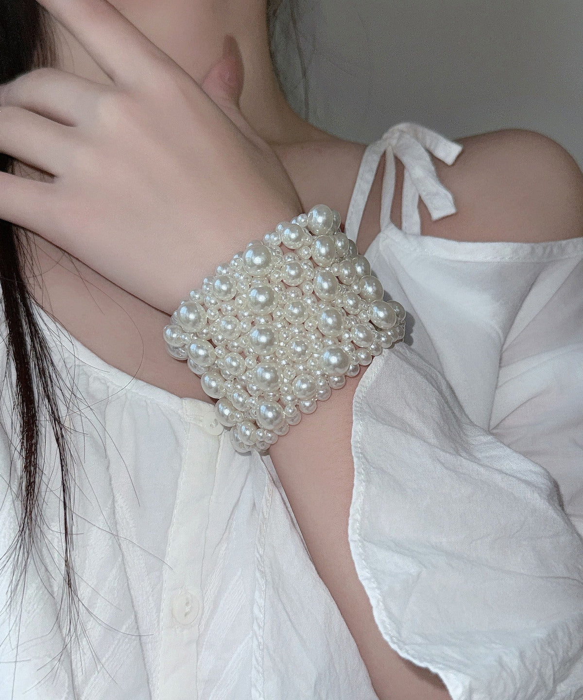 Dame Armbånd Flettet Perle Design 2
