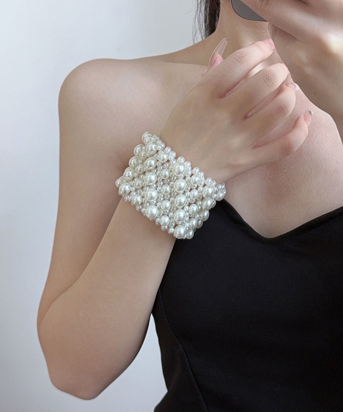 Dame Armbånd Flettet Perle Design 4
