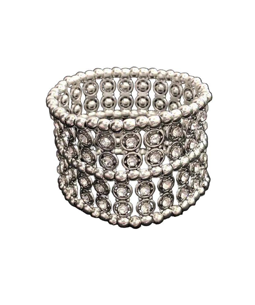 Dame Armbånd Med Hulldesign og Glitrende Detaljer 3