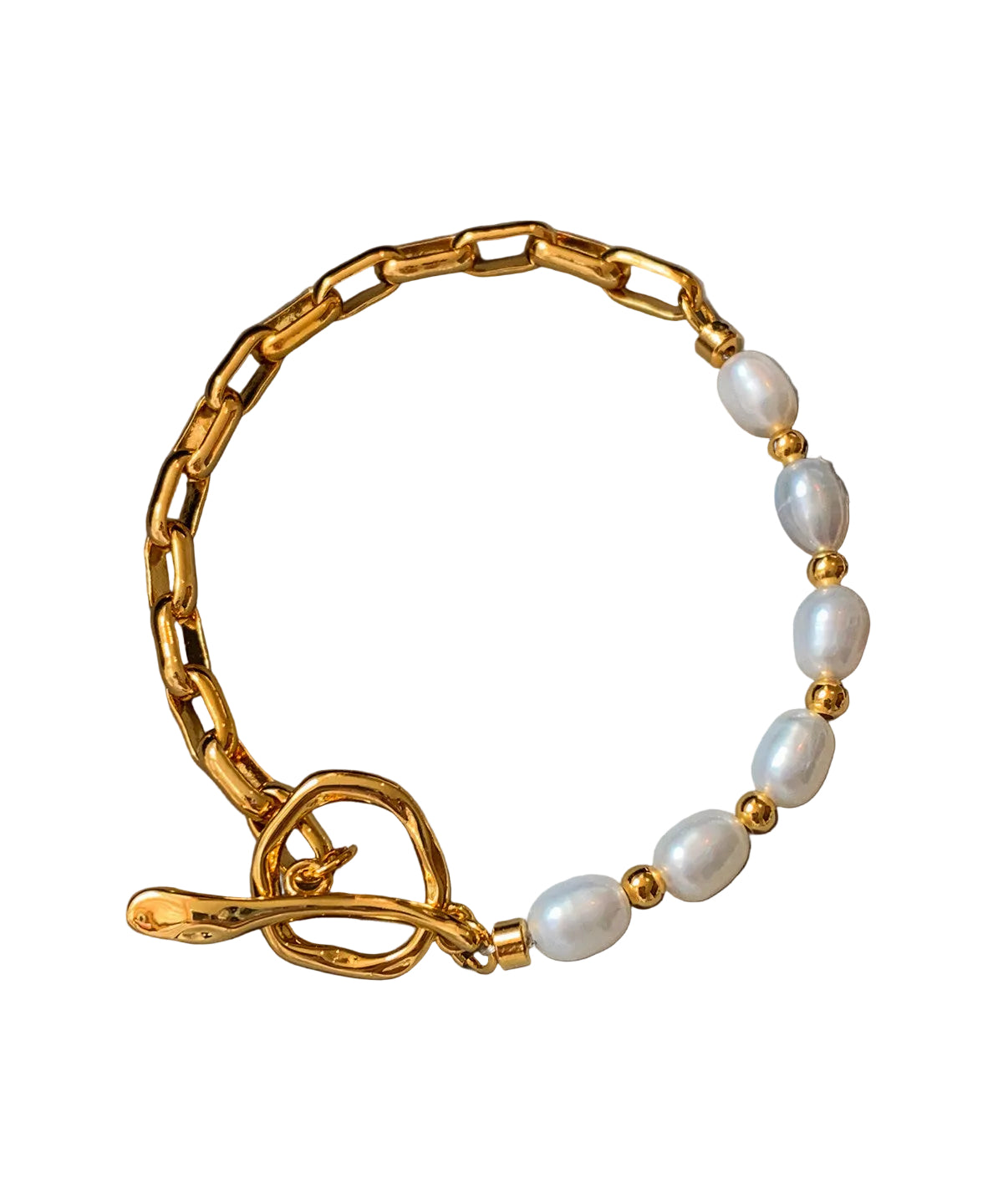 Dame Armbånd med Perle og Hulldesign 0