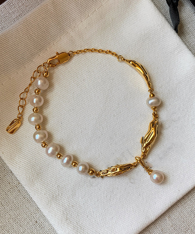 Dame Armbånd med Perle og Metalldetaljer 1