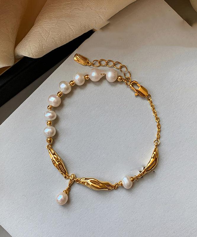 Dame Armbånd med Perle og Metalldetaljer 2