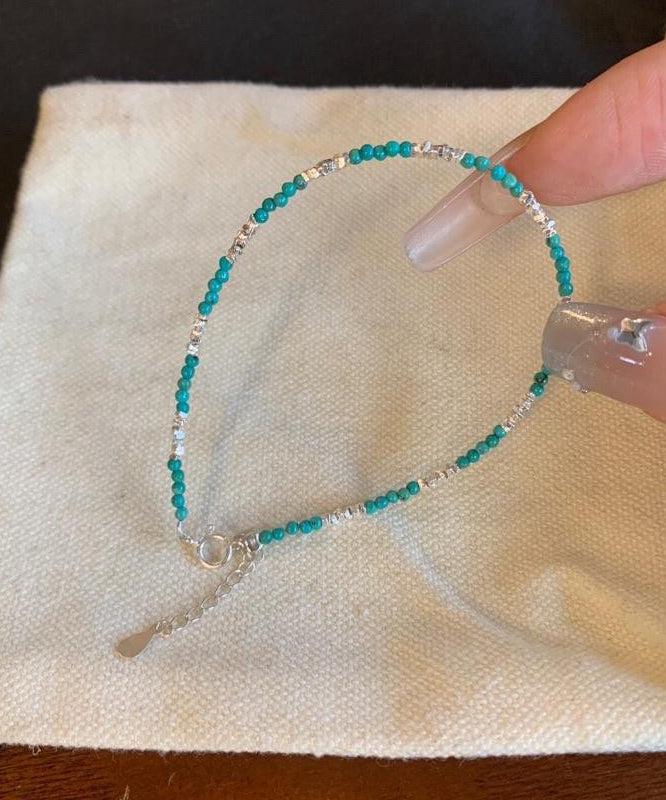 Dame Armbånd med Turkis og Sølv Charm 3