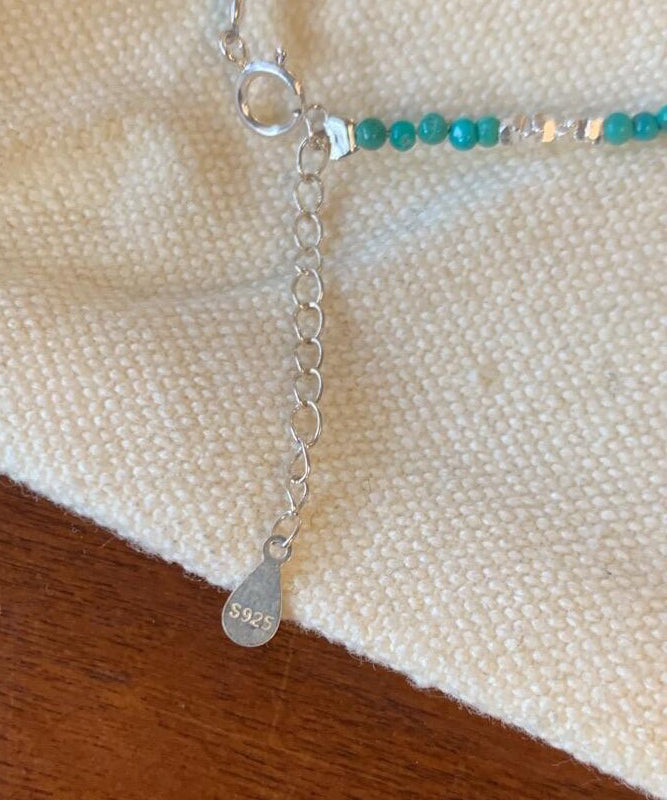 Dame Armbånd med Turkis og Sølv Charm 4
