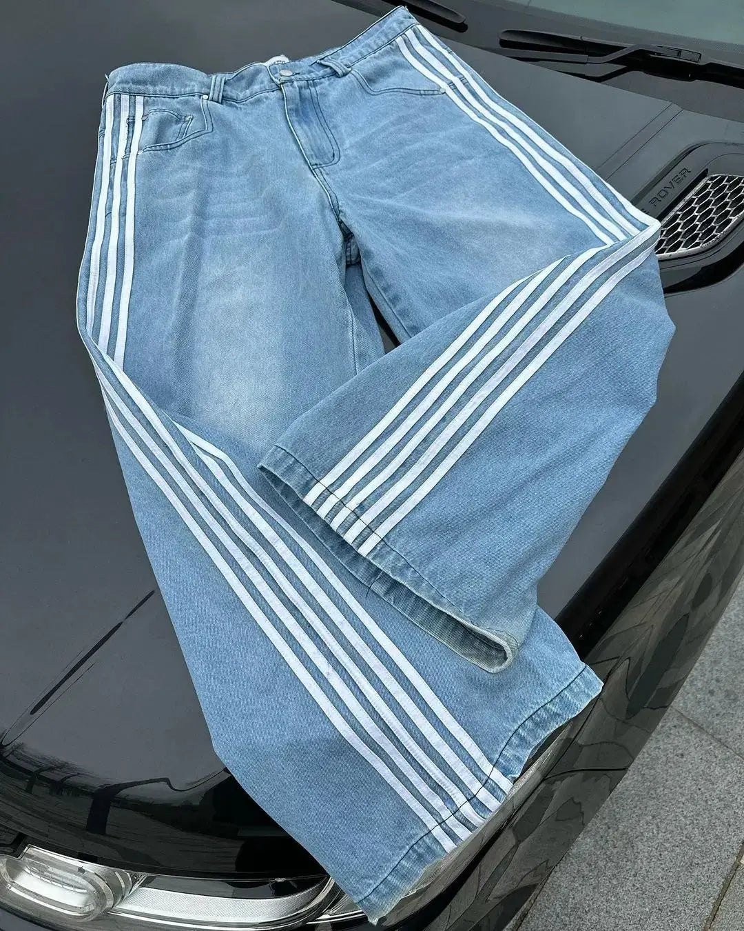 Dame Baggy Jeans Høy Midje 4