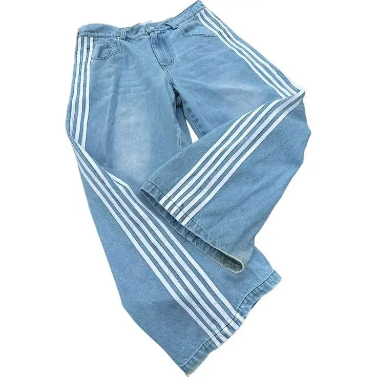 Dame Baggy Jeans Høy Midje 5