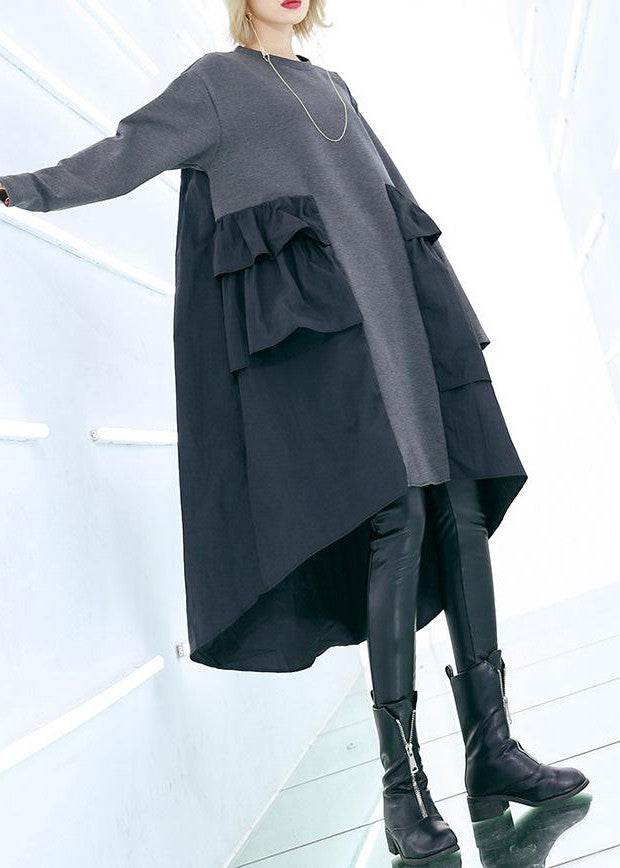 Dame Baggy Kjole med Lapper 2