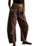 Dame Barrel Jeans Leopardmønster 0