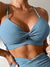 Dame Bikini Høy Midje Moderne Design Slitesterkt Stoff 2