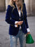 Dame Blazer Fløyel med Gullknapper Tidløs Design 3