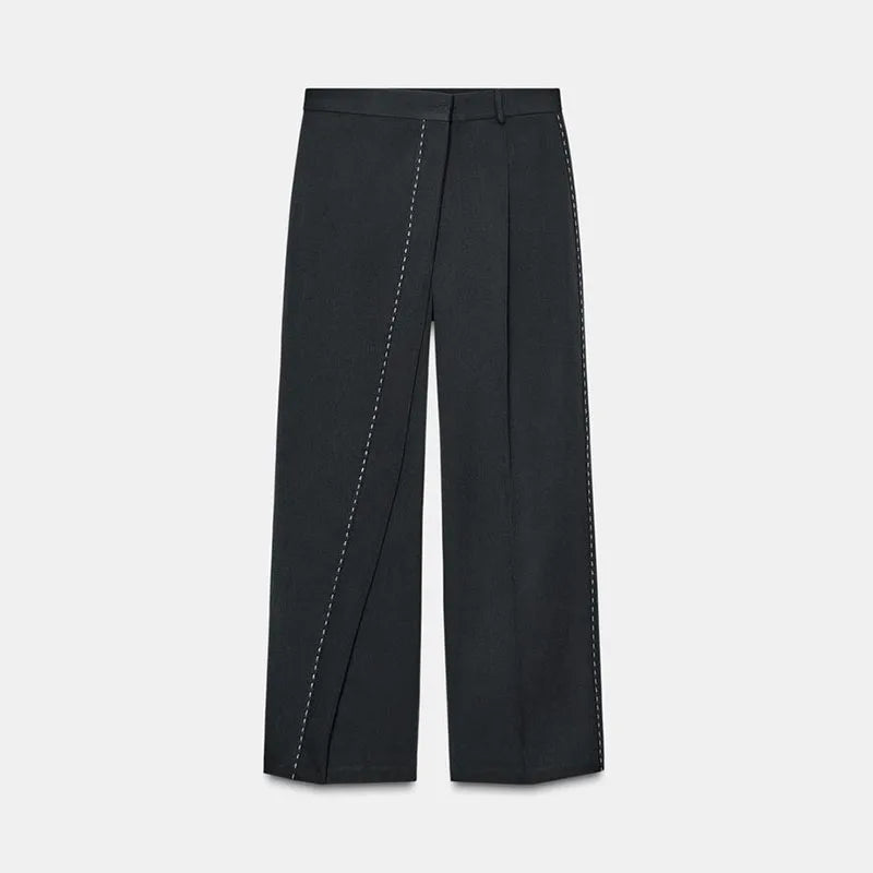 Dame Blazer Jakke med Bukser Slim Fit 6