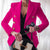Dame Blazer Skreddersydd Stilig Design 4