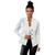 Dame Blazer Teksturert Design Rayon Polyester Spandex 0