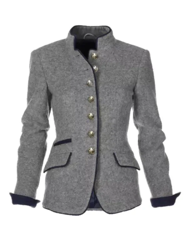 Dame Blazer Vintage Med Knapper 3