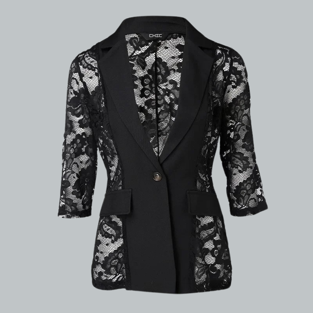 Dame Blazer i Blonde med Fitted Design 3