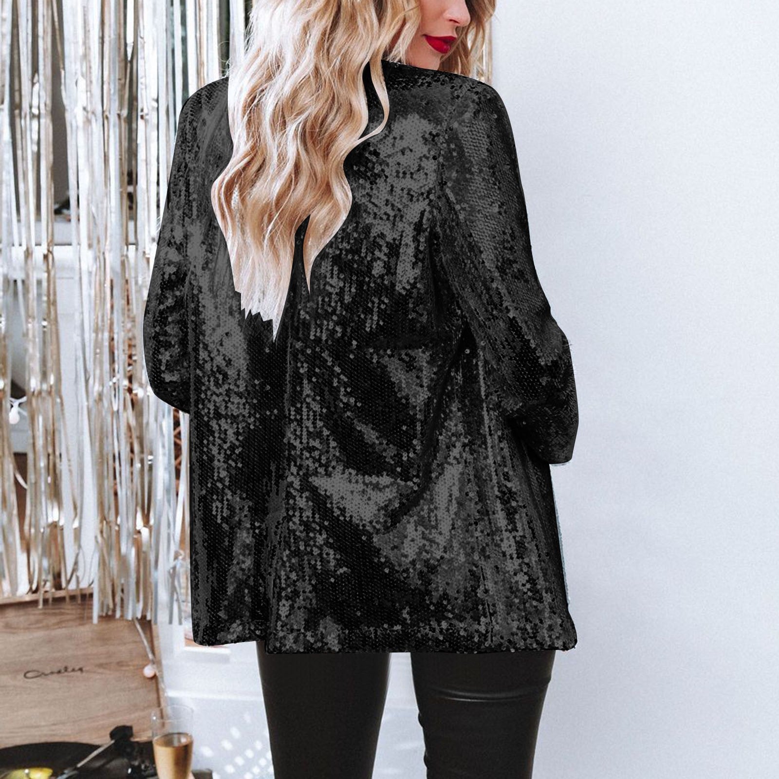 Dame Blazer med Pailletten 1