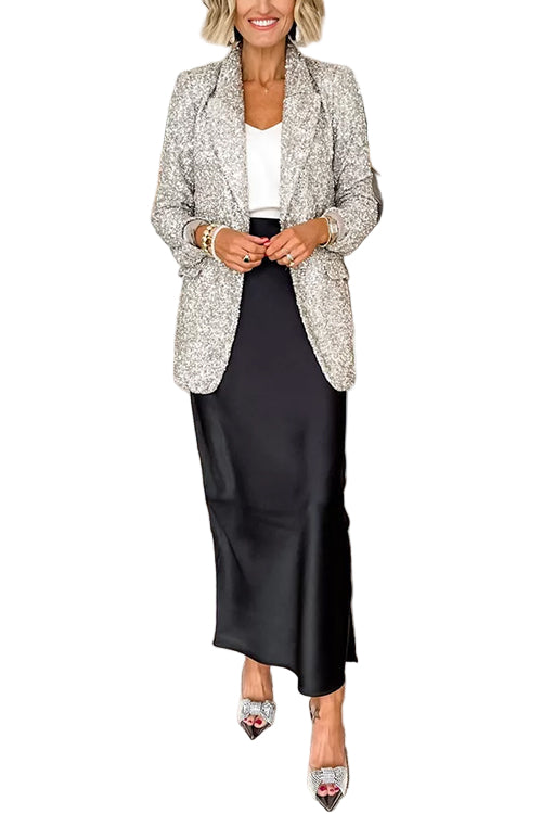Dame Blazer med Paljetter til Jul 0