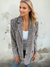 Dame Blazer med Rutemønster og Moderne Passform 1