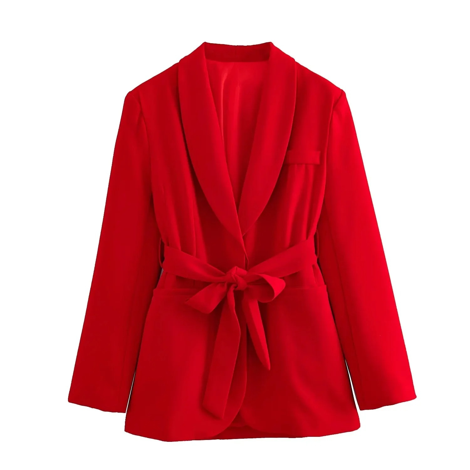 Dame Blazer og Bukse Sett Tidløs Design Elegant Silhuett 0