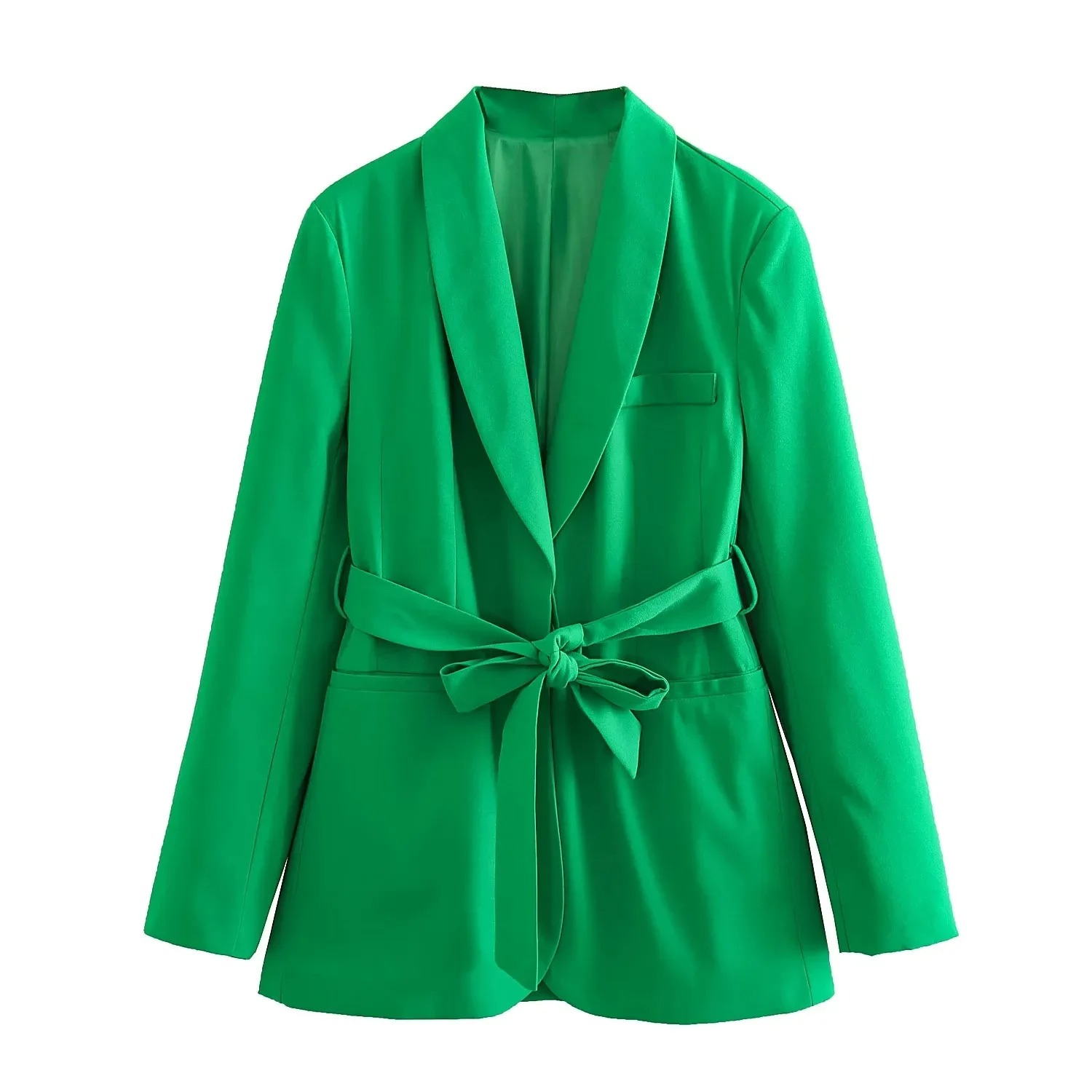 Dame Blazer og Bukse Sett Tidløs Design Elegant Silhuett 2