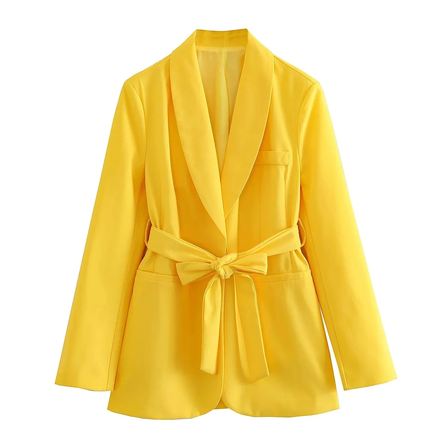 Dame Blazer og Bukse Sett Tidløs Design Elegant Silhuett 3