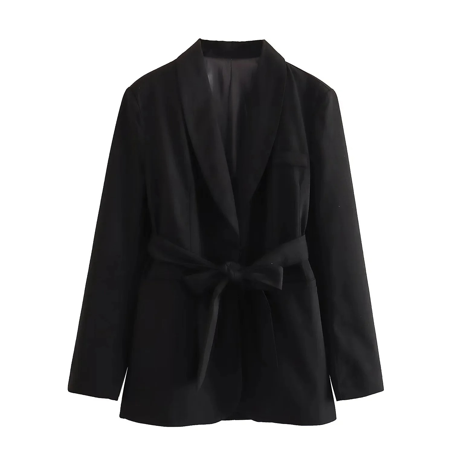 Dame Blazer og Bukse Sett Tidløs Design Elegant Silhuett 4